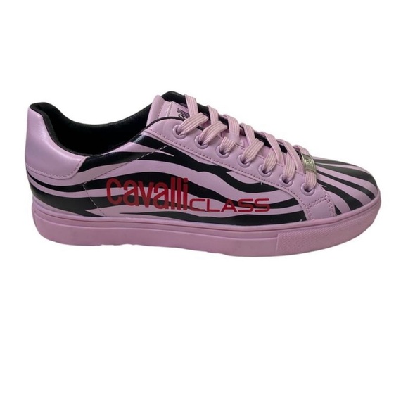 Roberto Cavalli Class Tennis Shoes Sneakers Zebra Low Top Streetwear 39/ US8.5 - Picture 6 of 10